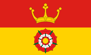 Flag of Hampshire alluding to hard water in hampshire