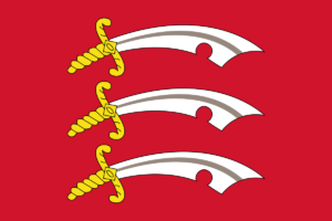 Flag of Essex alluding to hard water in this area
