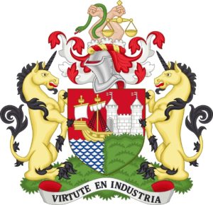 Image of the Bristol Coat of arms alluding to hard water