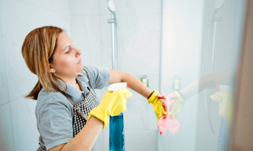 Clean shower limescale