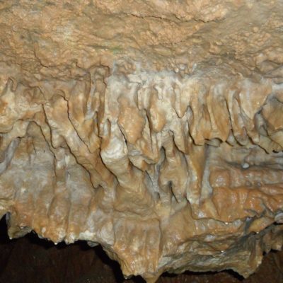 limescale in a cave (stalagtites)